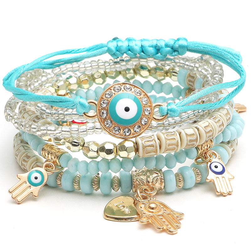 Wholesale Fashion Rice Bead Alloy Bracelet